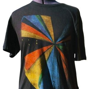 Vissla surfer black short sleeve tee shirt. M